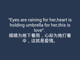 恋爱中的个性签名